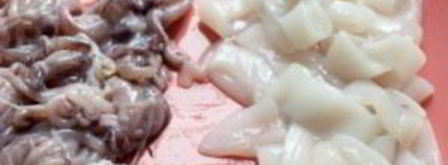 салат с кальмарами и овощами. Шаг 2