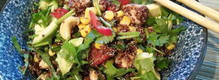 салат с киноа, курицей и авокадо. Шаг 5