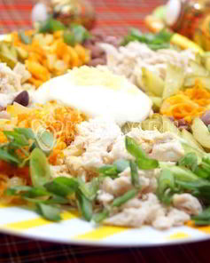 Салат с курицей Калейдоскоп