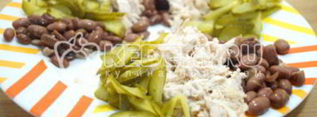 салат с курицей калейдоскоп. Шаг 6