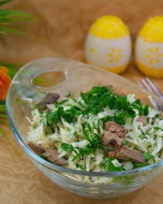 Салат с печенью