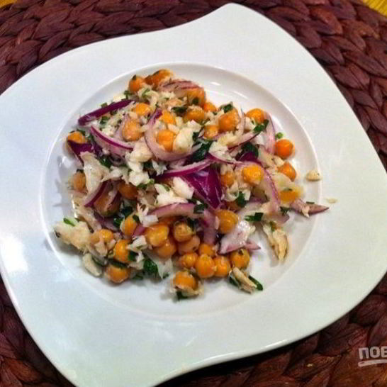 Рецепт салата с треской