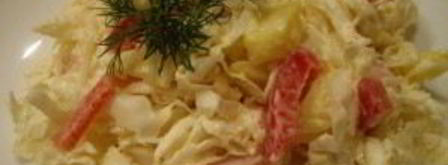 салат с ветчиной и овощами. Шаг 5