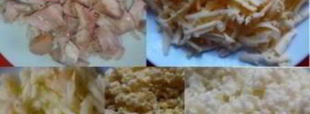 салат снеговик. Шаг 3