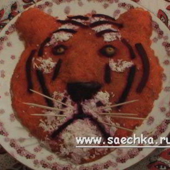 Рецепт салата тигр