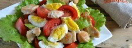 салат цезарь с курицей и сухариками. Шаг 5