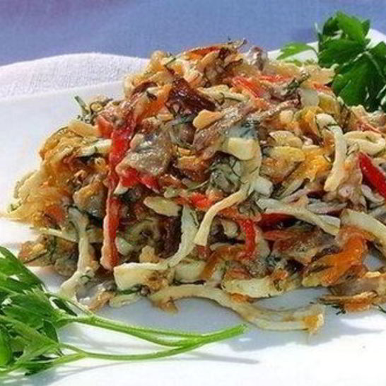 Рецепт салата убей меня нежно с шампиньонами