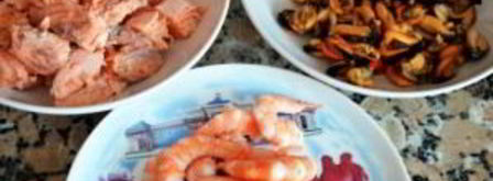 салаты с рыбой и морепродуктами. Шаг 6