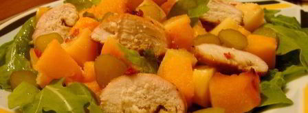 теплый осенний салат с курицей. Шаг 3