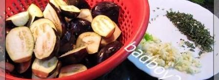 теплый салат баклажанный. Шаг 7