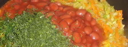 теплый салат из фасоли. Шаг 3