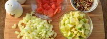 вальдорфский салат с грейпфрутом. Шаг 4