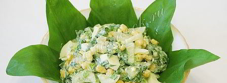 весенний салат с черемшой. Шаг 9