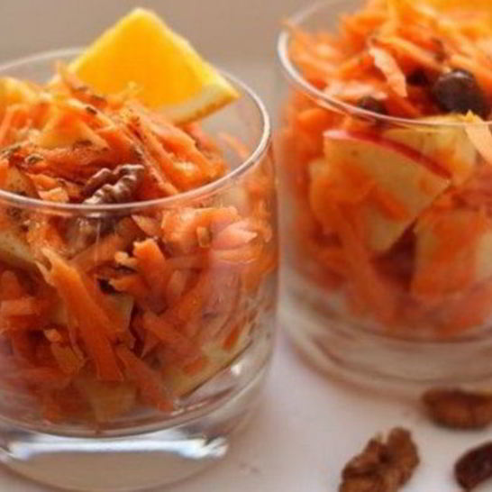 Рецепт витаминного морковного салата с изюмом