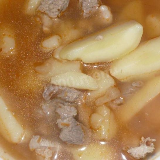 Рецепт картофельного соуса с мясом