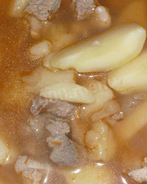 Картофельный соус с мясом