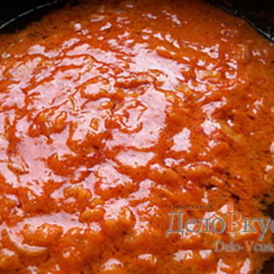 Рецепт сметанно-томатного соус с луком