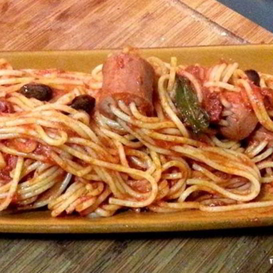 Рецепт соуса для макарон с сосиской