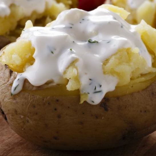 Рецепт соуса к отварному картофелю со сметаной и чесноком