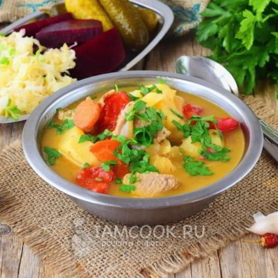 Рецепт соуса с мясом и картошкой