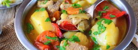 соус с мясом и картошкой. Шаг 13