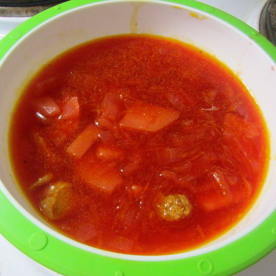 Рецепт борща домашнего с чесноком