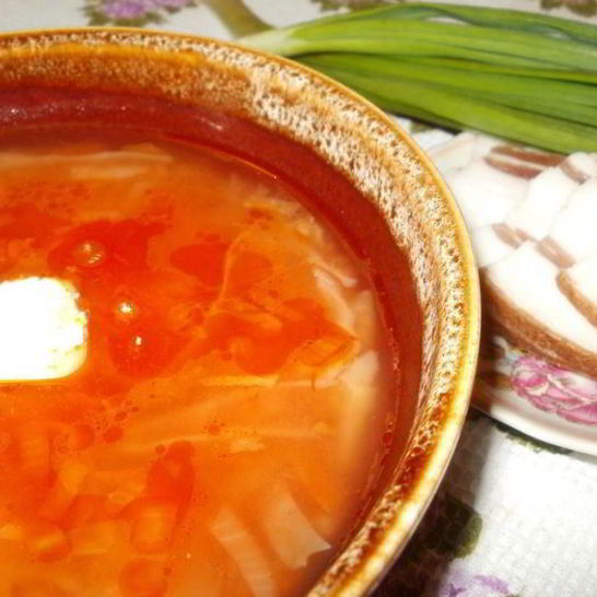 Рецепт борща из капусты