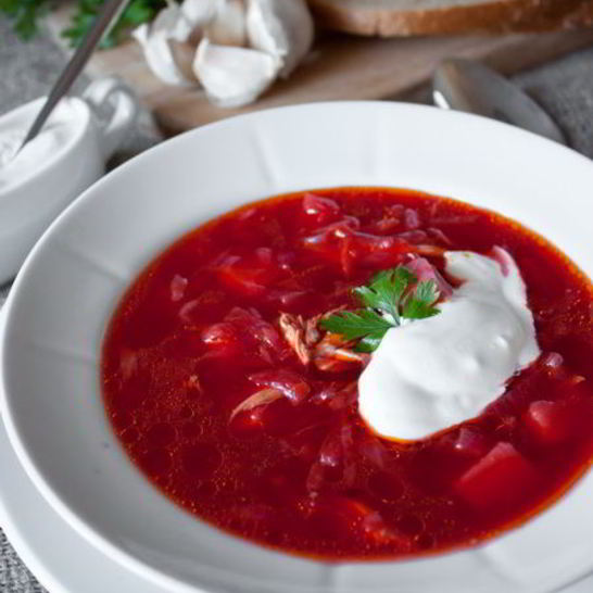 Рецепт борща из свинины