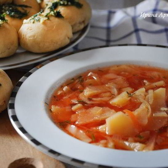 Рецепт борща на говяжьем бульоне