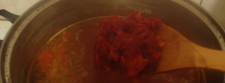 борщ с чесночными булочками. Шаг 13