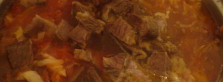 борщ с чесночными булочками. Шаг 16