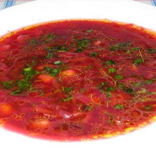 Рецепт борща с фасолью без мяса в мультиварке