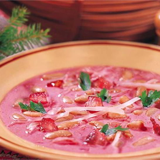 Рецепт борща с фасолью и капустой