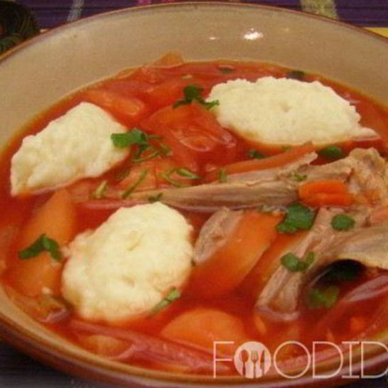Рецепт борща с галушками