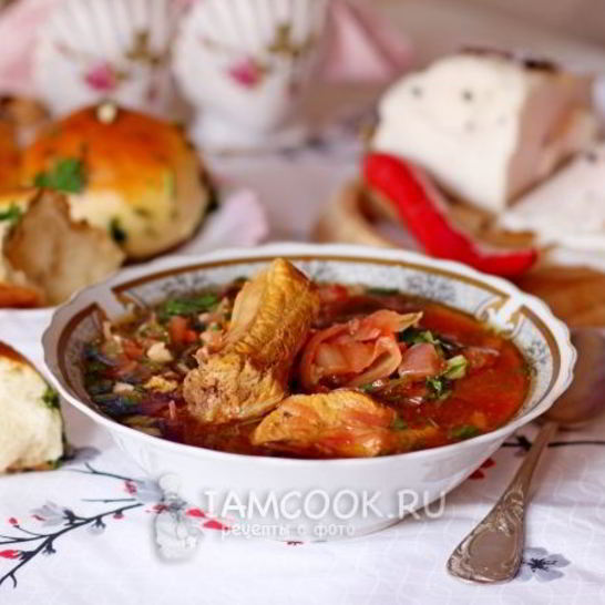 Рецепт борща с кислой капустой в мультиварке