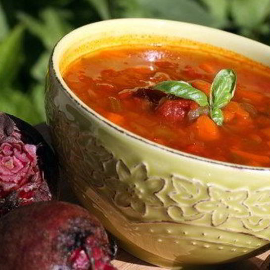 Рецепт борща с копченой грудинкой по-литовски