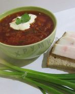 Борщ с квашеной капустой и свеклой