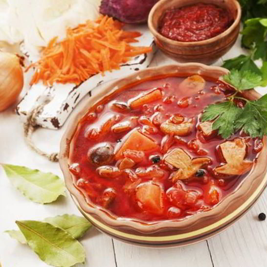 Рецепт борща с лесными грибами
