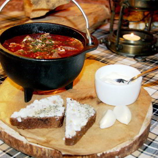 Рецепт борща с мясом лося