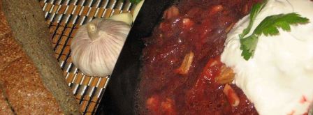 борщ с томатной пастой. Шаг 12