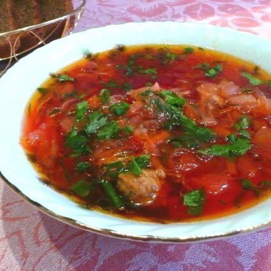 Рецепт борща с тушенкой и капустой