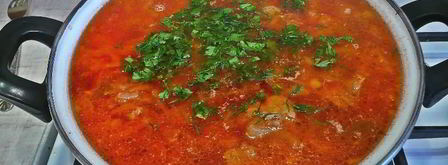 борщ с тушенкой и капустой. Шаг 14