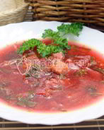 Борщ со щавелем