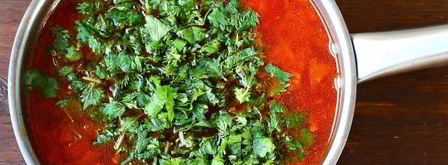 борщ со свеклой, крапивой и яйцом. Шаг 14