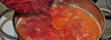 борщ со свекольной ботвой. Шаг 11