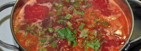 борщ со свекольной ботвой. Шаг 12