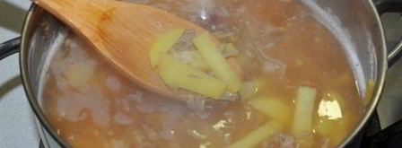 борщ со свекольной ботвой. Шаг 7