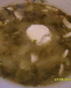 Суп с яйцом