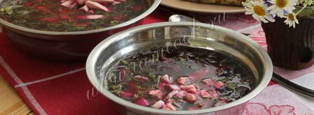 холодный борщ из свеклы. Шаг 12