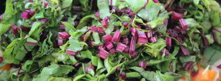 летний борщ со свекольными листьями. Шаг 3